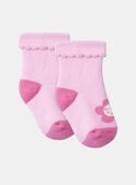 Chaussettes roses à motifs KABRITNEY / 24E4BF33SOQD314