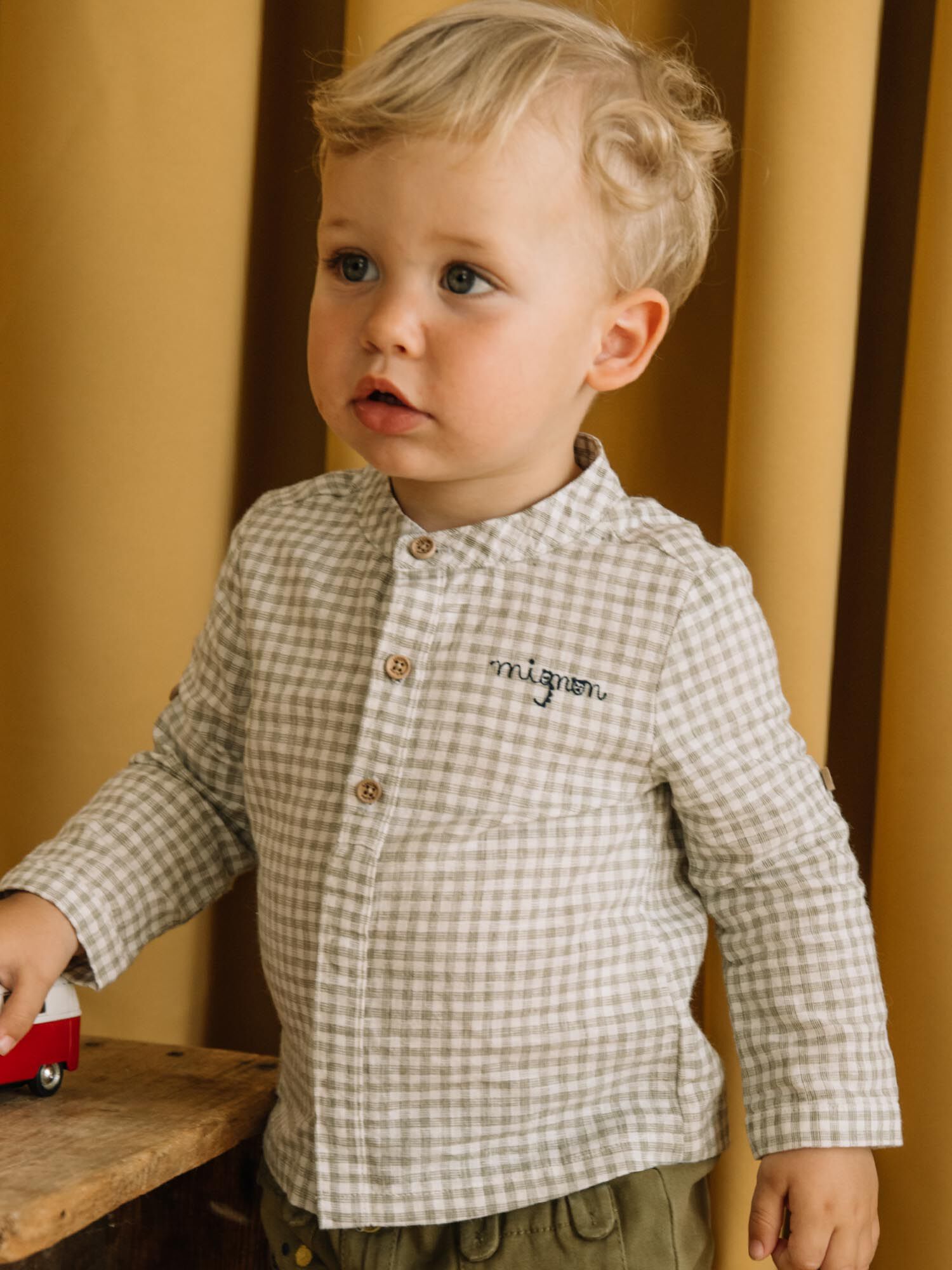 Chemise lin top bebe garcon