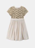 Robe à sequins dorés LEINETTE / 24H2PFT2ROB005