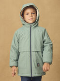 Imperméable 2 en 1 bleu ou ou bleu foncé imprimé animaux à manches longues Garçon NINIRAGE / 25H3PGE1IMP205