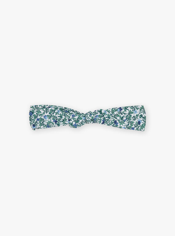 Bandeau écru en popeline fleuri FUBANETTE / 23E4PFC2BAN001