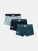 Lot de 3 boxers skate en jersey MLIBRAGE / 25E5PG43BOX203