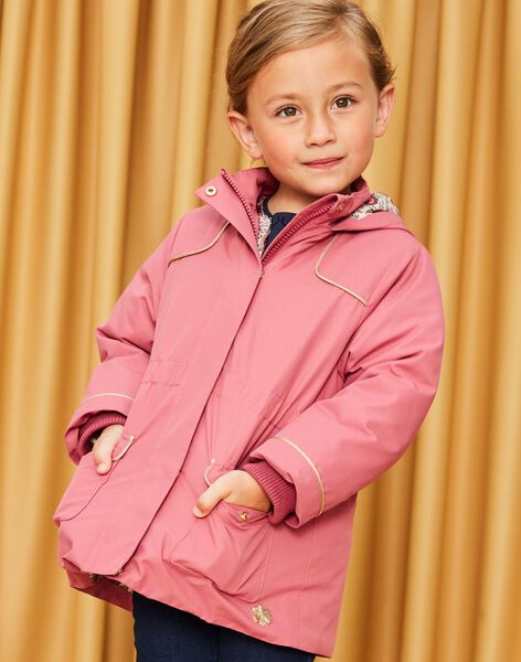 Parka à capuche 3 en 1 vieux rose DRADOETTE / 22H2PFG2PARD325