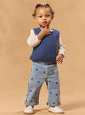 Pantalon brodé fleurs MADIANE / 25E1BF81PANP272