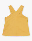 Robe chasuble en twill jaune miel FABLANCHE / 23E1BF81CHS107