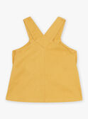 Robe chasuble en twill jaune miel FABLANCHE / 23E1BF81CHS107