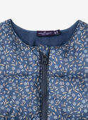 Parka 2 en 1 beige ou bleu imprimé fleuri Bébé Fille NIMAUD / 25H1BFE1PAR080