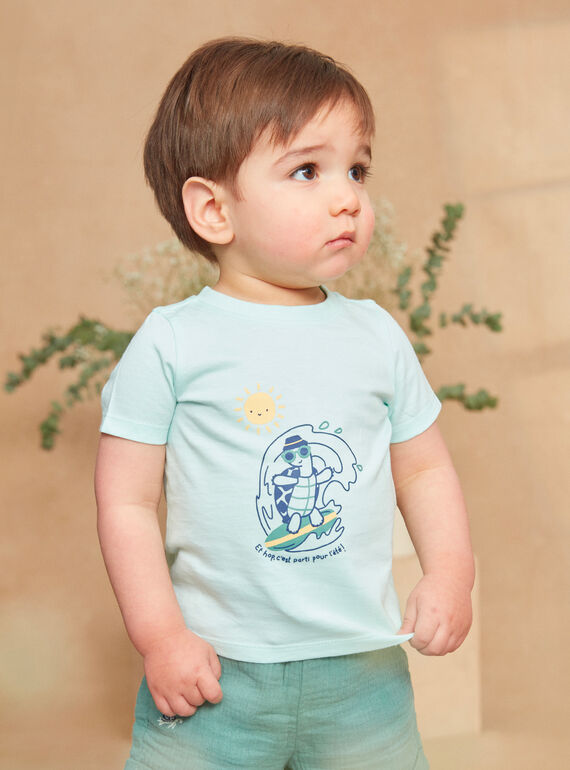 Tee Shirt Turquoise KAVIRGIL / 24E1BGR1TEE203