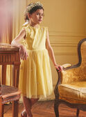 Robe jaune brodée KRETULETTE / 24E2PFL6ROBB103