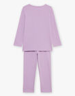 Pyjama deux pièces violet pâle en coton avec cape tête de licorne FLOPOETTE 3 / 23E5PF41PYT326