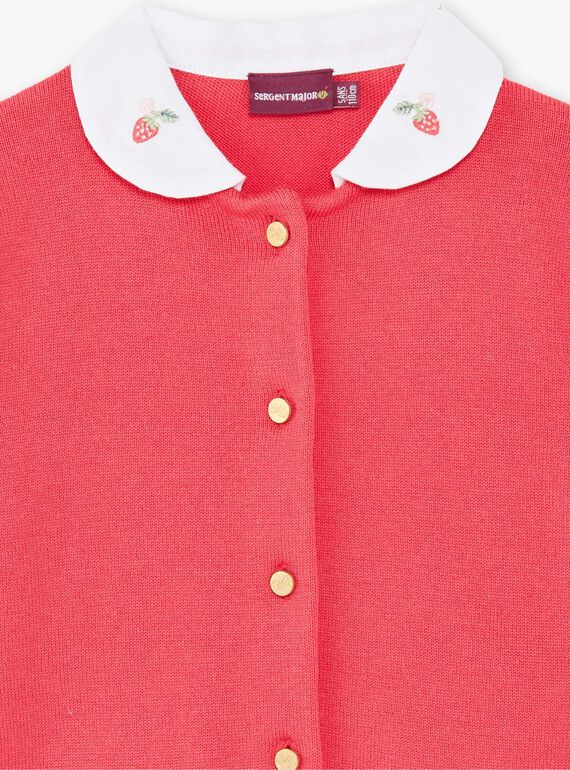 Cardigan rose col claudine ZOPAETTE / 21E2PFJ1CARD323