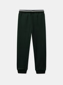 Jogging vert foncé Garçon NAEKAGE / 25H3PG33JGBG633