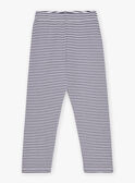 Ensemble pyjama bleu en tubique à imprimé à rayures KUICHAGE / 24E5PG54PYJC244