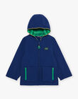 Parka bleu roi à capuche FRAPARKAGE / 23E3PG51IMPC209