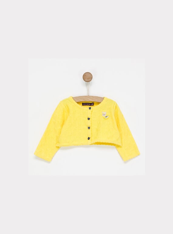 Cardigan jaune NAFIFI / 18E1BFF2CAR010