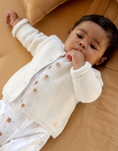 Gilet en tricot beige FORBES / 23E0CG61GILA011