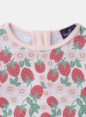 T-shirt de bain UPF 50+ imprimé fraise MITIANA / 25E4BFC1TUV001