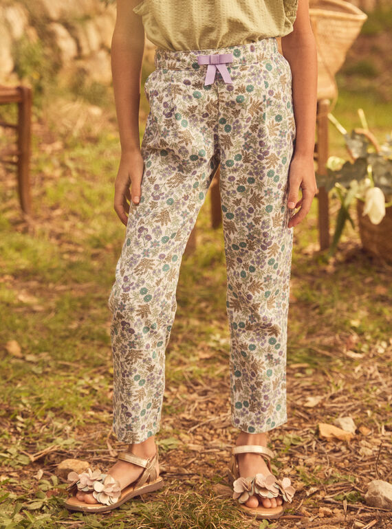 Pantalon à fleurs MLEPANETTE / 25E2PFO1PAN001