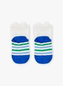 Chaussettes blanches à imprimé à rayures LABERNIE / 24H4BGI1SOB000