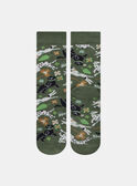 Chaussettes jacquard animation chiens et feuilles KUATAGEM / 24E4GHP1SOQ626