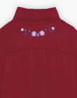 Pull à manches longues prune à imprimé fleuri DROJAETTE 1 / 22H2PF82SPL709