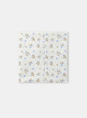 Écharpe écru à motif fleuri Bébé Fille NIMAYA / 25H4BFE1SNO001