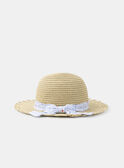 Chapeau en paille à imprimé fleuri KAPETULA / 24E4BFN1CHA009