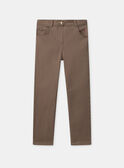 Jean slim marron Fille NISLIMETTE / 25H2PFS1PAN821