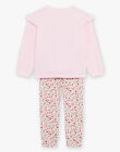 Ensemble pyjama rose pâle à et motifs fantaisie FLOJAETTE / 23E5PF22PYJ309