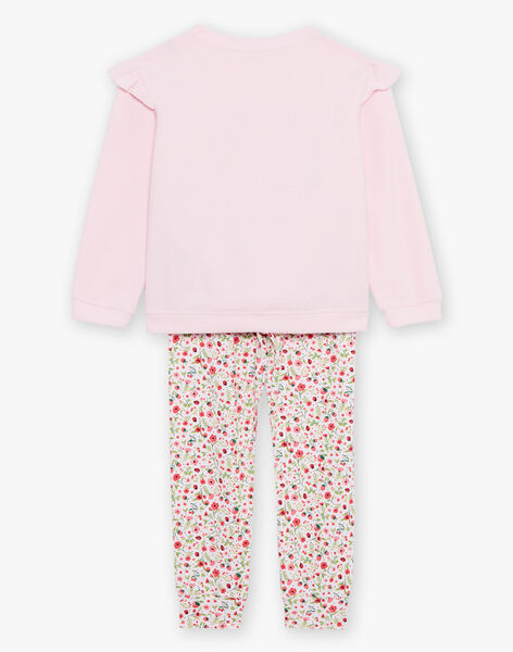 Ensemble pyjama rose pâle à et motifs fantaisie FLOJAETTE / 23E5PF22PYJ309