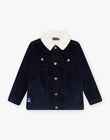 Veste en velours marine DAVELAGE / 22H3PGG1VES070