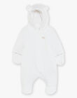 Combi-pilote à capuche en tubique écru FOSKE / 23E0CM71PIL000