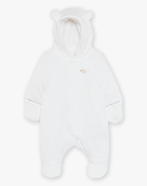 Combi-pilote à capuche en tubique écru FOSKE / 23E0CM71PIL000