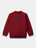 Gilet en maille piquée rouge LARILAGE / 24H3PGR1GIL501