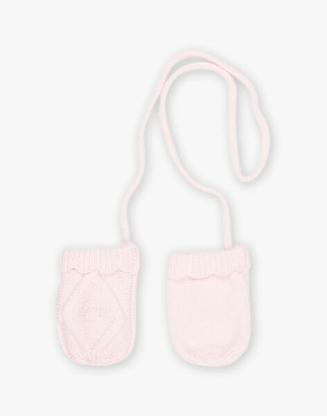 Moufles rose pâle DIPERLE / 22H4BFM2GAN301
