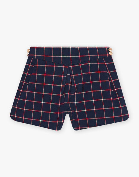 Short bleu marine à carreaux DISHOETTE / 22H2PFE1SHO070