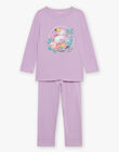 Pyjama deux pièces violet pâle en coton avec cape tête de licorne FLOPOETTE 3 / 23E5PF41PYT326