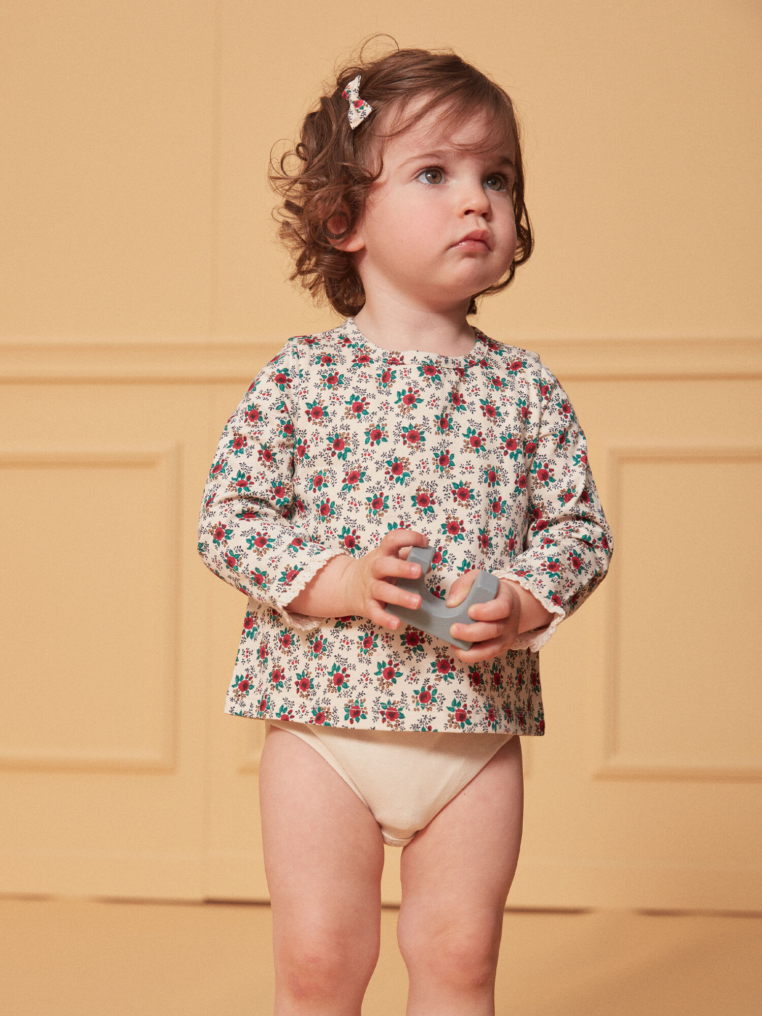 Body tshirt imprime fleuri Fille Sergent Major