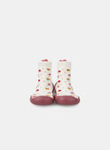 Chausson chaussette écru avec coeur Bébé Fille NEBRUNE / 25F10BF31D08001