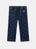Jean wide leg à fleurs MEJEANETTE / 25E2PF81JEAK005