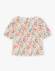 Blouse écrue à fleurs FEBLOZETTE / 23E2PFB1CHE001