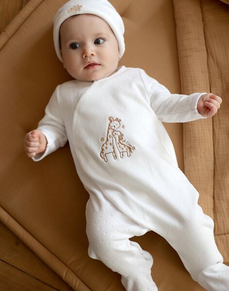 Pyjama et bonnet en velours écru : achat en ligne - Pyjama & Grenouillère | SergentMajor