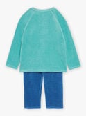 Pyjama bleu en velours GRUMEAGE / 23H5PG13PYJ209
