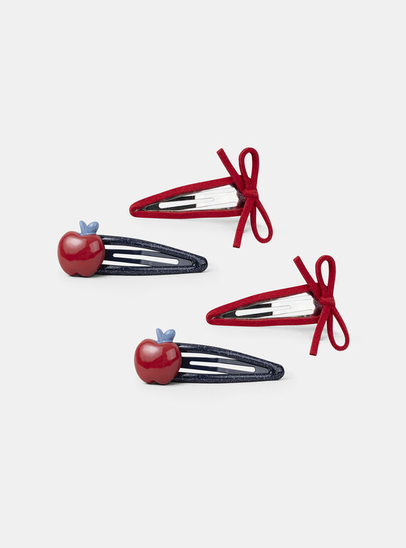 Barettes pommes et noeuds  NUYETTE / 25H4PF76BRT070