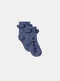 Chaussettes bleu foncé avec fleurs et volants Bébé Fille NAJENIFER / 25H4BFQ2SOQ205