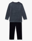Ensemble pyjama T-shirt et pantalon en velours DOVOITAGE / 22H5PGW2PYJC214