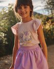 T-shirt lilas à volants et licorne fantaisie FLALICETTE / 23E2PFO1TMCH700