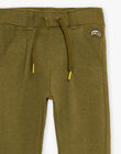 Pantalon confortable en milano kaki DAFENDAGE / 22H3PGD1CFP633