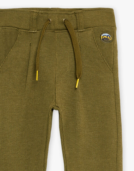 Pantalon confortable en milano kaki DAFENDAGE / 22H3PGD1CFP633