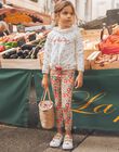 Legging écru à fleurs FELEGETTE / 23E2PFB1LG001
